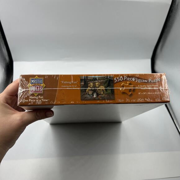 550 Piece Jigsaw Puzzle Master Pieces 60437 Fishing Fun Ruane Manning SEALED NEW - Picture 9 of 9